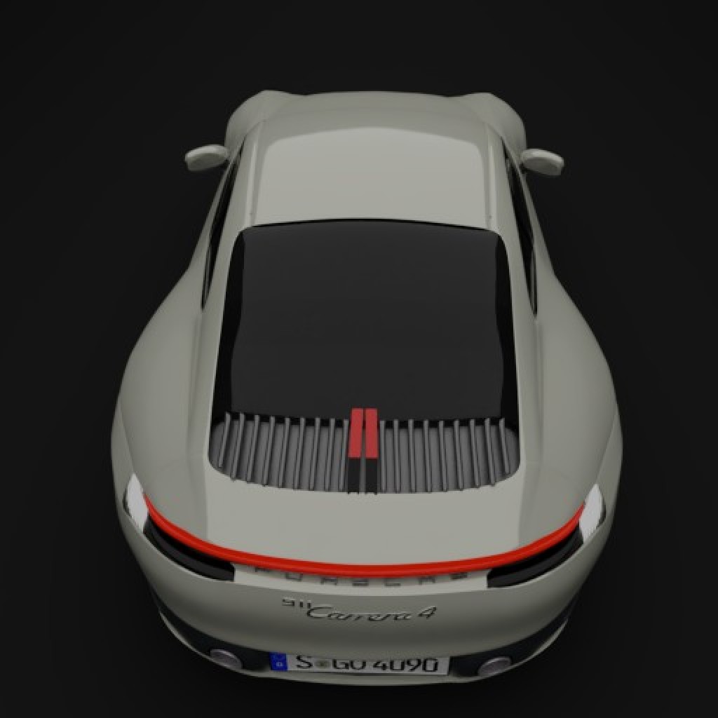 Realistic new 2020 porsche 911 carrera 4s 992 with materials preview image 2